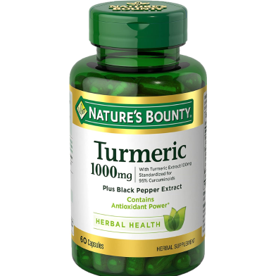 Nature's Bounty Turmeric With Black Pepper Extract 1000 mg 60 Capsules image