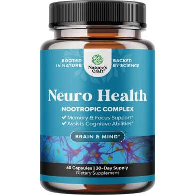 Nature's Craft Neuro Health Brain Support Supplement Performance Blend 30 Capsules image