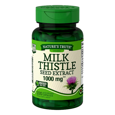 Nature’s Truth Milk Thistle Seed Extract 1000mg - 100 Capsules image