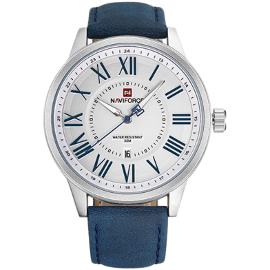 Naviforce 9126L Men Leather Strap Sports Men’s Watche image