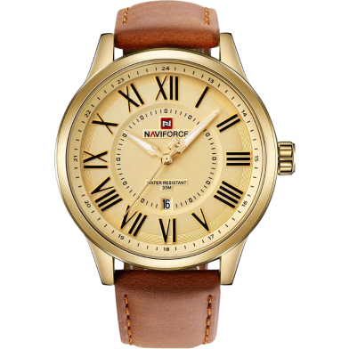 Naviforce 9126 Men Leather Strap Sports Men’s Watches image