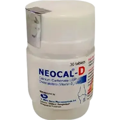 Neocal D 500 mg Plus 200 - 30's Pack Tablet image
