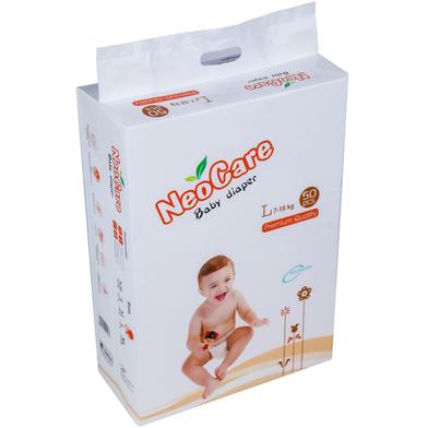 Neocare Premium Belt System Baby Diaper (L Size) (7-18kg) (50pcs) image