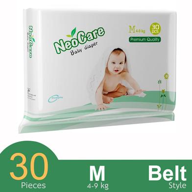 Neocare Premium Belt System Baby Diaper (M Size) (4-9kg) (30pcs) image