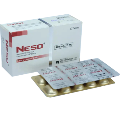 Neso 500 mg, 20 mg Tablet 1 Pcs image