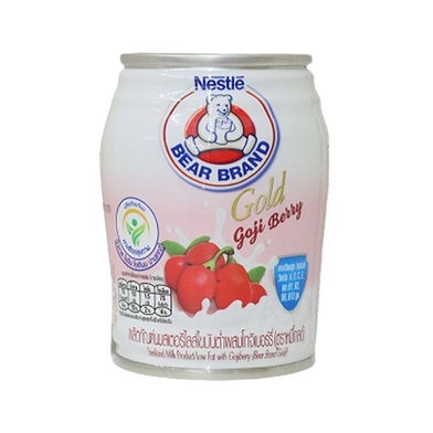 Nestle Bear Gold Low Fat Milk With Goji Berry Can 140m (Thailand) image