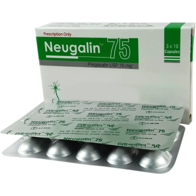 Neugalin 75 mg Capsule 10's Strip image