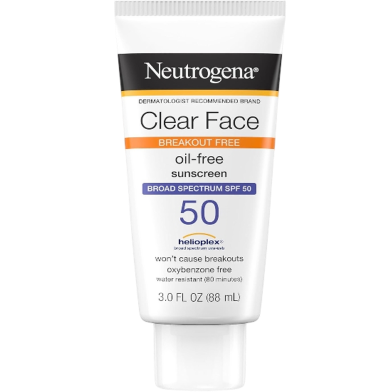 Neutrogena Clear Face Break-Out Free Liquid Lotion Sunscreen Broad Spectrum SPF 50 (88ml) image