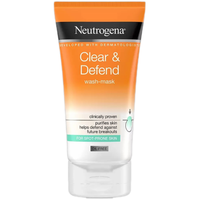 Neutrogena Clear and Defend 2 in 1 Wash-mask - 150ml image