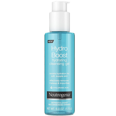 Neutrogena Hydro Boost Cleansing Gel and Oil-Free Makeup Remover with Hyaluronic Acid 170g image