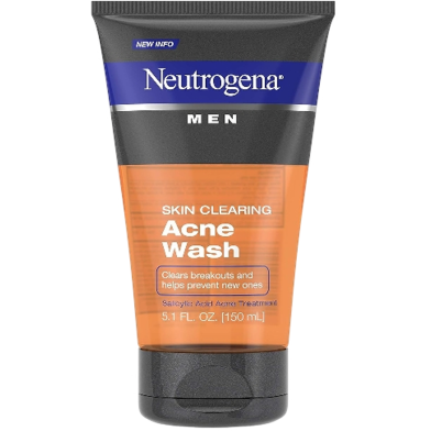 Neutrogena Men Skin Clearing Daily Acne Face Wash 150ml image