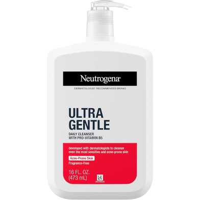 Neutrogena Ultra Gentle with Pro-Vitamin B5 for Acne Prone Skin Daily Cleanser - 473 ml image