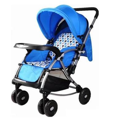 New BBH 720W Baby Stroller Comfortable Rocking Prams-Blue image