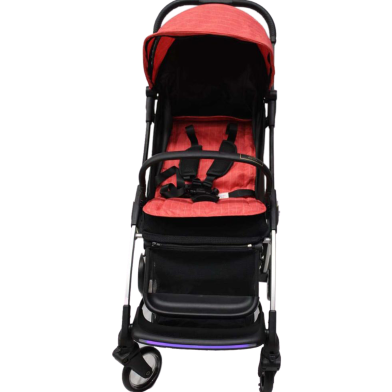 New Baby Stroller Travel Pram M6 MS Bell Branded High Quality Light Weight Comfortable for Your Baby (Red) image