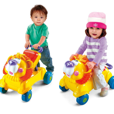 New Baby Walker 2 in 1 Bicycle to Walker Ride on Car with Light and Music (63509) image