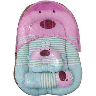 New Born Baby Bedding Multicolor - 1 Set image
