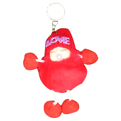 New Born Toddler Cute Mini Doll Key Ring, Extra Cute, Extra Soft, Adorable, Best For Gift, Hanging On Bag Or Purse (keyring_newborn_red) Red image