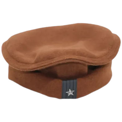 New Design Wool Afghani Star Pakol Cap For Men - Brown image