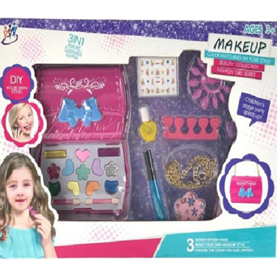 New Handbag Cosmetic Makeup Set For Kids - (Face) image