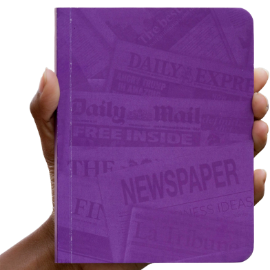 News Cover Purple Workbook Notebook (SN20201126) image