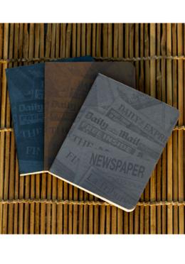 News Cover Series Workbook Brown, Grey and Silver Notebook 3-Pack image