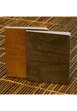 News Cover Series Workbook Brown and Silver Notebook image