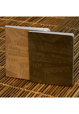 News Cover Series Workbook Grey and Silver Notebook image