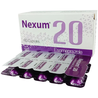 Nexum 20mg 10's Strip Tablets image