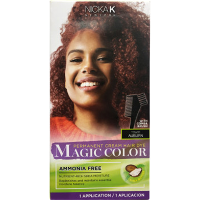 Nicka K Permanent Cream Hair Dye Magic Color - TCW08 Auburn image