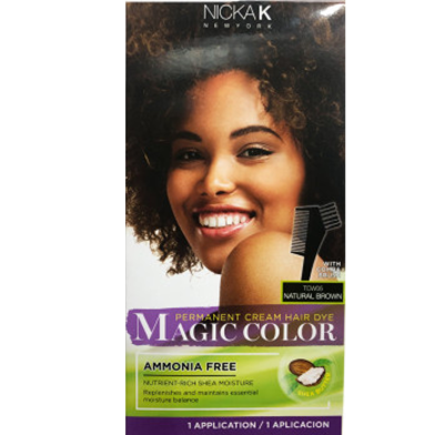 Nicka K Permanent Cream Hair Dye Magic Color - TCW05 Natural Brown image