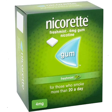 Nicorette 4mg Freshmint Gum 30 Gums image