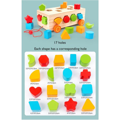 Nine Styles Wooden Shape Montessori Toys Children's Intelligence Box image