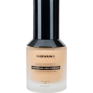 Nirvana Color Face Perfect Liquid Foundation – Light Beige F02 image