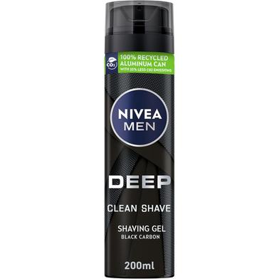 Nivea Men Deep Clean Shave Shaving Gel 200 ml (UAE) image