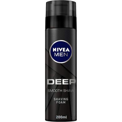 Nivea Men Deep Smooth Save Shaving Foam 200 ml (UAE) - 139701937 image