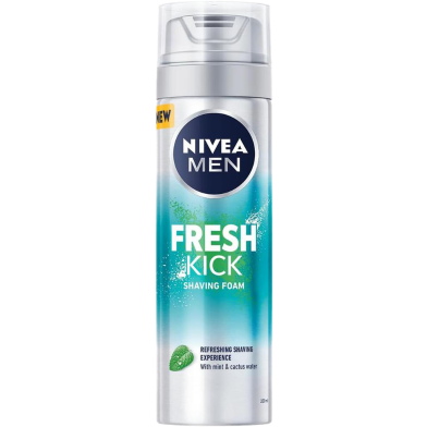 Nivea Men Fresh Kick Mint and Cactus W. Shaving Gel 200 ml image