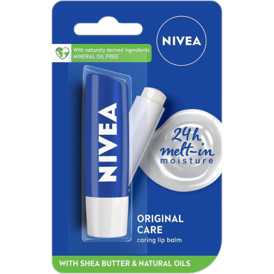 Nivea Original Care 24H Melt-In Moisture Lip Balm 5.5 ml image