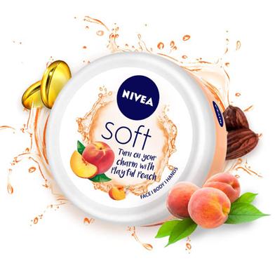 Nivea Soft Jar Playful Peach- 50ml image