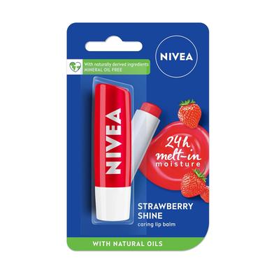 Nivea Strawberry Shine 24H Melt Moisture Lip Balm 5.5 ml (UAE) image