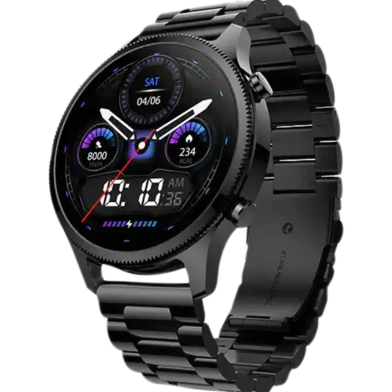 Noise Fit Halo Plus AMOLED Elite Edition Metal Smart Watch-Black Color image