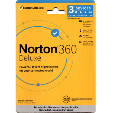 Norton 360 Deluxe 3 Device 1 Year image