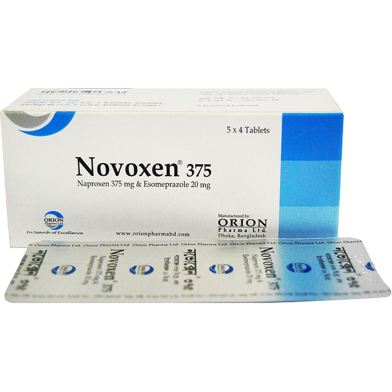 Novoxen 375 mg, 20 mg Tablet 10's Strip image