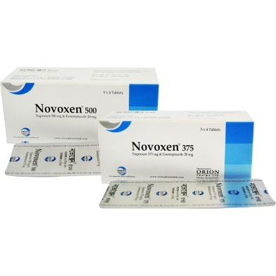 Novoxen 500 mg, 20 mg Tablet 10's Strip image