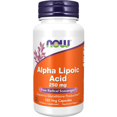 Now Alpha Lipoic Acid 250mg Veg 120 Capsules image