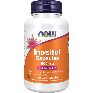 Now Foods Inositol 500 mg 100 Veg Capsules image