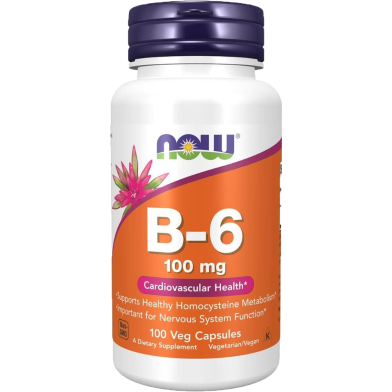 Now Foods Vitamin B6 100mg Capsule image