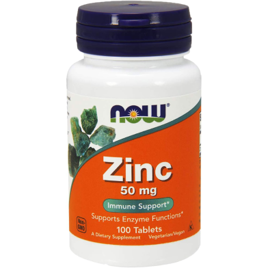 Now Zinc 50 mg 100 Tablets image