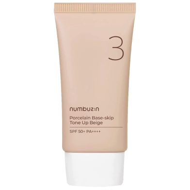 Numbuzin No.3 Porcelain Base-Skip Tone Up Beige - 50ml image