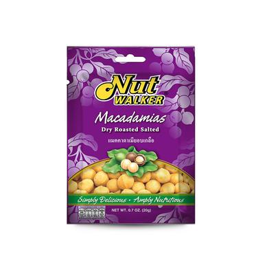Nut Walker Dry Roasted Salted Macadamias Pouch Pack 20 gm (Thailand) image