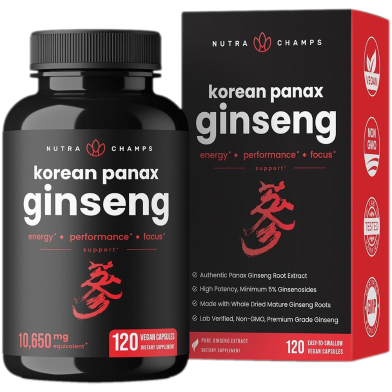 NutraChamps Korean Red PanaxGinseng 120 Counts image